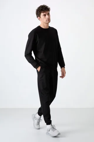 Herren Fleece Sweatshirt- und Hosen-Set