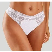 Nuance by Lascana String mit leicht transparenter Stickereispitze