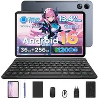 DOOGEE U13Pro Android 16 Tablet 13 Zoll mit Tastatur, Stift, 11000mAh, 120HZ Tablet (13.4", 256 GB, Android 16, Wifi, 36GB RAM (6+30GB erweitert)+ 256GB ROM, Gemini AI, 5G WiFi/Face ID/GPS)