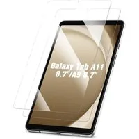 CLM-Tech Displayschutzglas 2X für Samsung Galaxy Tab A11 / Tab A9 8,7 Zoll, Spar-Set, 2 Stück, Kristallklar Anti-Fingerabdruck und blasenfreie Anbringung