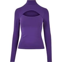 URBAN CLASSICS Longsleeve Ladies Cut-Out Turtleneck Longsleeve Damen Langarm-Shirt