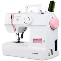 Medion® Nähmaschine Nähmaschine MEDION LIFE SM70 (MD 11179), einstellbare Stichlänge, 4 Schritte Knopfloch, umfangreiches Zubehör