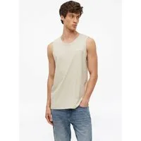 s.Oliver Muskelshirt T-Shirt Baumwoll-Top mit Stickerei