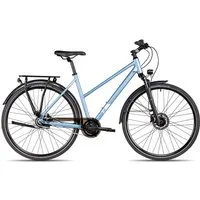 2R Manufaktur Cityrad TRX GO Trapez, 7 Gang Shimano Nexus 7-Gang SG-C3001-7D Schaltwerk, Nabenschaltung Freilauf, hydraulische Scheibenbremse blau