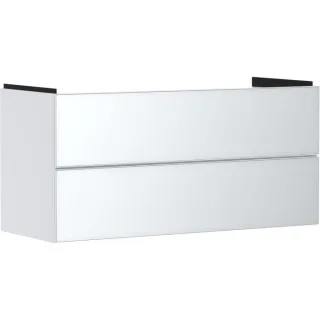 hansgrohe Xevolos E Waschtischunterschrank 54184320 1180x555x475mm, 2 Schubladen, mattweiß, weiß metallic