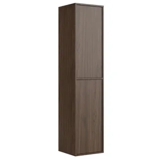 Badplaats Badezimmerschrank, Walnuss, Holz, 5 Fächer, Rechteckig, 38x170x33 cm, Badezimmer, Badezimmerschränke, Midischränke