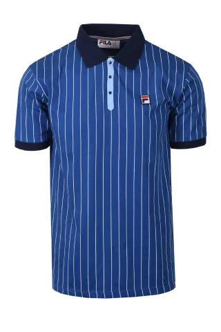 FILA BB1 VINTAGE STRIPED POLO LIMOGES/WHITE/NAVY