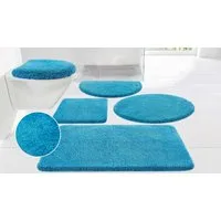 OTTO home Badematte Merida, Badvorleger, Badezimmer Teppich, Höhe 32 mm, rutschhemmend beschichtet, schnell trocknend, strapazierfähig, fußbodenheizungsgeeignet, Kunstfaser, halbrund, Badteppich, Uni Farben, rechteckig, rund & als 2-tlg. Set erhältli