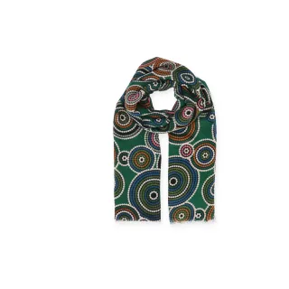 Halsüberkopf Accessoires - Schal Mandala 90x180 grün - Gr. - OS