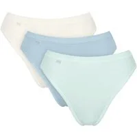 sloggi Taillenslip Basic+ Tai (3er Pack) mit hohem Beinausschnitt, Cotton-Mix, glatte Nähte