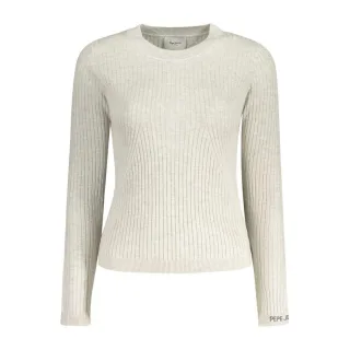 Pepe Jeans Grigio Baumwollpullover für Damen