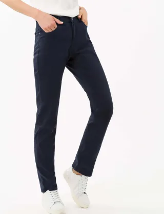 Brax Damen Five-Pocket-Hose Style CAROLA, dunkelblau, Gr. 34