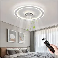 JDONG Deckenventilator mit Beleuchtung und Timer 54W Leise Deckenleuchte Ventilator Dimmbar, Einstellbare Windgeschwindigkeit für Wohnzimmer Esszimmer Schlafzimmer