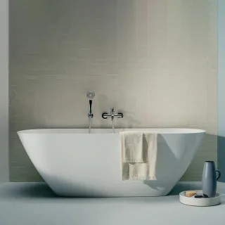 LAUFEN freistehende Badewanne LUA 750x1700x540, Aussen: weiss glänzend, Innen: weiss glänzend H2200820000001