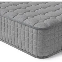 Taschenfederkernmatratze 7-Zonen Matratze 24cm hoch H3 Kaltschaummatratze Grau TT1, Vesgantti, Öko-Tex Standard 100, Orthopädisch Federkernmatratze