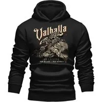 LOBO NEGRO® Kapuzensweatshirt Hoodie für Wikinger Nordmann Keltic Fans - Valhalla is Calling