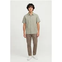Jack & Jones Kurzarmhemd JORRIVIERA TEXTURE SHIRT SS mit Hemdkragen