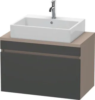 Duravit DuraStyle Konsolenwaschtischunterbau wandhängend Graphit & Basalt Matt 800x478x512 mm - DS53 DS530204943