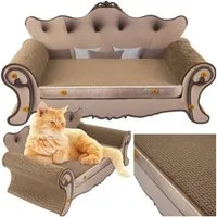 Purlov Kratzbaum Kratzbaum Katzensofa, Bett und Kratzbaum in einem, elegantes Sofa