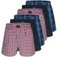 Almonu Boxershorts 6er Pack Web (Spar-Set, 6-St) Boxershorts - Baumwolle - mit Eingriff - Atmungsaktiv