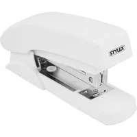 Stylex Schreibwaren Locher Büro Heftmaschine / Heftgerät / bis 25 Blatt / Farbe: weiß