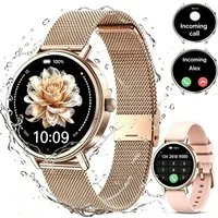 blackview Smartwatch Damen, Neues Fitness Uhr mit Anrufe, Puls, Pulsmesser, SpO2 Smartwatch (4 cm/1.26 Zoll, iOS/Android), Schlafüberwachung,Stress-, IP68 Wasserdicht,Smartwatch für Android IOS