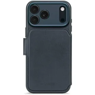Decoded Leather Detachable Wallet iP 17 Pro Max Navy Shadow