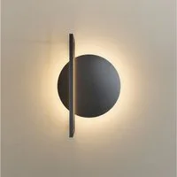 s.luce Wandleuchte Artus Wandleuchte Schwarz, Warmweiß