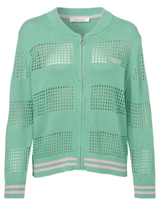eiszeit - Jacke Stehkragen 1/1 Arm Zipper green/candy - Gr. - 44