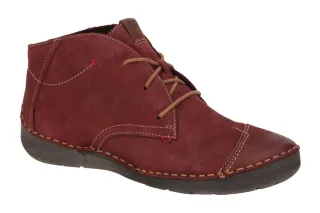 Josef Seibel 59690 FERGEY 18 Damen Stiefeletten Nubuck Rot - Bordo Bequeme Sc...