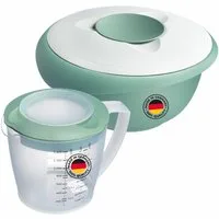 WESTMARK Rührschüssel mit Deckel, 2.5 l + Rührbecher mit Deckel, 1.4 l, PP, PE, (Set)