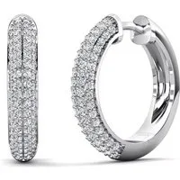 ROUGEMONT Creolen-Set Funkelnde Damen Creolen Ohrringe -Elegant -Hypoallergen -Trend, Wasserfest