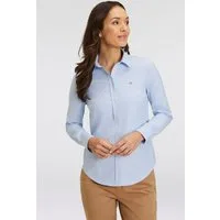 Gant Langarmbluse New Slim Stretch Oxford Blouse für bequemen Sitz u. Bewegungsfreiheit, New Slim Stretch, bügelfrei