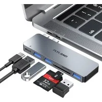 Vivitar USB-C Hub für MacBook Pro & Air mit Thunderbolt 3, 3× USB 3.0 USB-Adapter schnelle und stabile Verbindungen, Datenübertragung mit bis zu 5 Gbit/s zu Dockingstation im Aluminiumdesign, Plug-and-Play-USB-C-Erweiterung für Laptops, externe Gerät