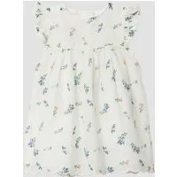 s.Oliver Minikleid Kleid Kurzes Kleid mit All-over-Print und Zierkante