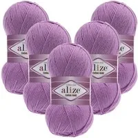 Alize 5 x ALIZE Cotton Gold Häkelwolle, 330 m, Handstrickgarn,Premium Wolle, Amigurumi