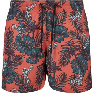 Urban Classics - Badeshorts für Herren (Dunkel Tropisch)