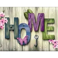 Rötting Design Malen nach Zahlen Diamond Painting Set 5D DIY Motiv Home Schild Wandbild (Komplett-Set), Diamond Painting Vollbild, Lieferung enthält alle Utensilien