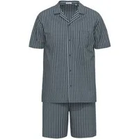 seidensticker Shorty Herren Flanell Schlafanzug kurz (2 tlg) Baumwolle