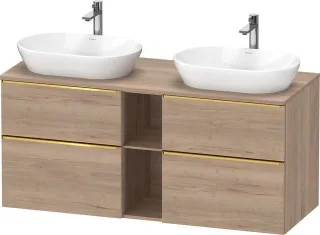 Duravit D-Neo Konsolen-Waschtischunterbau wandhängend 1400x550x664 Az 2 Ei mr Mt DE4970B34550000