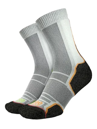 1000 Mile - 2er-Pack Herren Trek Repreve Einlagige Wandersocken - Schwarz / Neon
