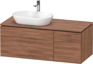 Duravit L-Cube Konsolenwaschtischunterbau wandhängend Nussbaum Matt 1220x550x482 mm - LC487607979000 LC4876079790000