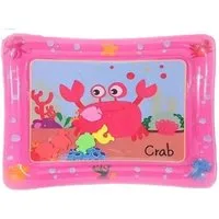 Ikonka Spielmatte XXL Baby Wassermatte Babykrabbe – Aufblasbares Sensorisches Spielzeug (Baby Wasserspielmatte Set, 1x Wasserspielmatte für Babys), Aufblasbare Wasserspielmatte für Babys mit bunten Wassertieren