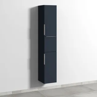 Sanipa 3way Hochschrank mit 2 Türen und 1 Auszug, Marine-Matt UP1011R