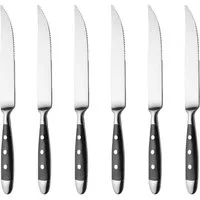GRÄWE Steakmesser GRÄWE Steakmesser 6 Stück, Serie Nürnberg, schwarz