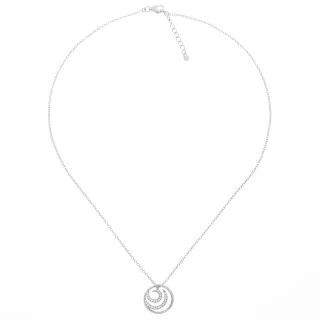 Orphelia 'Elaine' Damenkette mit Anhänger aus 925er Sterlingsilber – Silber ZH-7084