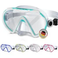 AQUAZON Taucherbrille BEACH, Schnorchelbrille für Kinder 7-12 Jahre, Silikon