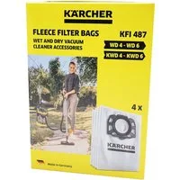 KÄRCHER Staubsaugerbeutel Vliesfilterbeutel 2.863-006.0, für WD4 WD5 WD6 MV4 MV5 MV6 Staubsauger Mehrzwecksauger