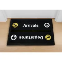 Close Up Fußmatte Arrivals/Departures Fußmatte