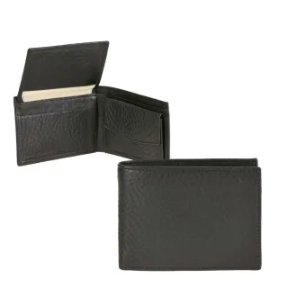 Minibörse kompakt Leder schwarz 10x7cm | Sonnenleder Nahe. Ein funktionaler Organizer für Karten und Bargeld auf kleinstem Raum für unterwegs.